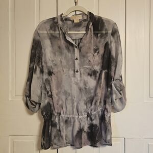 Michael Kors Marble Gray Women's Blouse